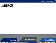 Tablet Screenshot of deporindustries.net